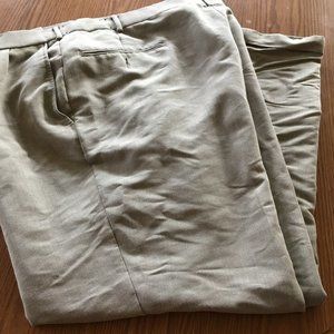 George tan cuffed dressed pants 42 x 30